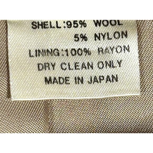 Saks Fifth Avenue Camel Wool Blazer Made in Japan Size 12 - Picture 7 of 7